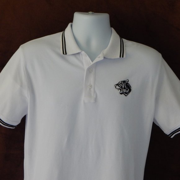 JUST CAVALLI PATCH 3D TRIM PIQUE POLO SHIRT XL - Picture 3 of 5